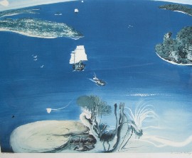 Appraisal: Brett Whiteley - The Arrival photolithograph signed and titled lower