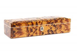 Appraisal: Victorian Period Tortoiseshell Pen Box English th century A Victorian