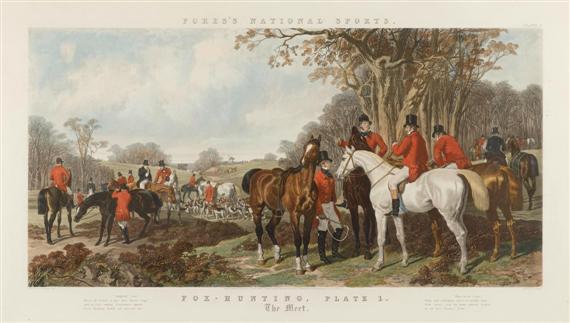 Appraisal: HUNTING AND RIDING -John Harris after John Frederick Herring Sr