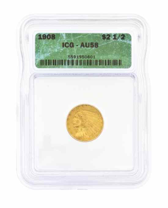 Appraisal: A U S Indian Gold Coin the quarter eagle coin