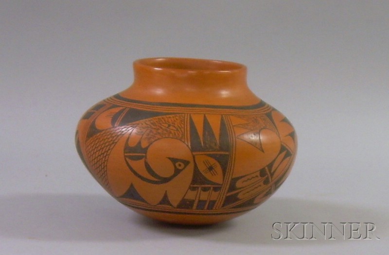 Appraisal: Painted Hopi Jar signed indistinctly on base ht to in