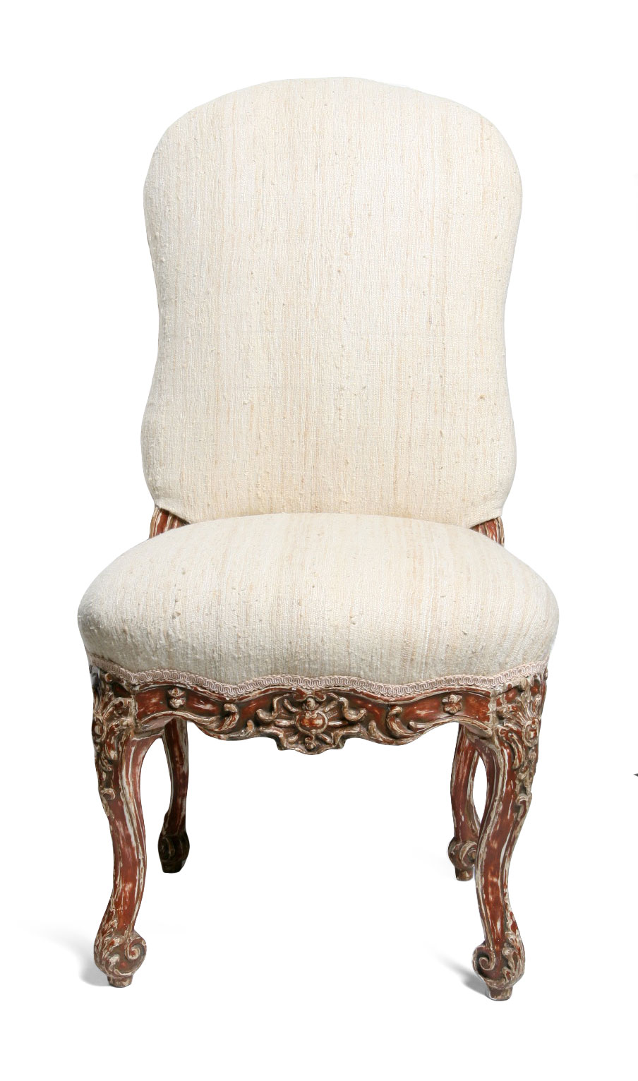 Appraisal: ITALIAN CARVED AND PAINTED SIDE CHAIR EARLY NINETEENTH CENTURY With