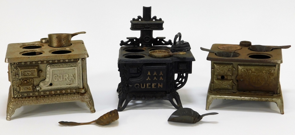 Appraisal: ATTR J AND E STEVENS CAST IRON TOY STOVES United