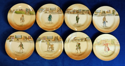 Appraisal: A collection of Royal Doulton Dickens seriesware rack plates to