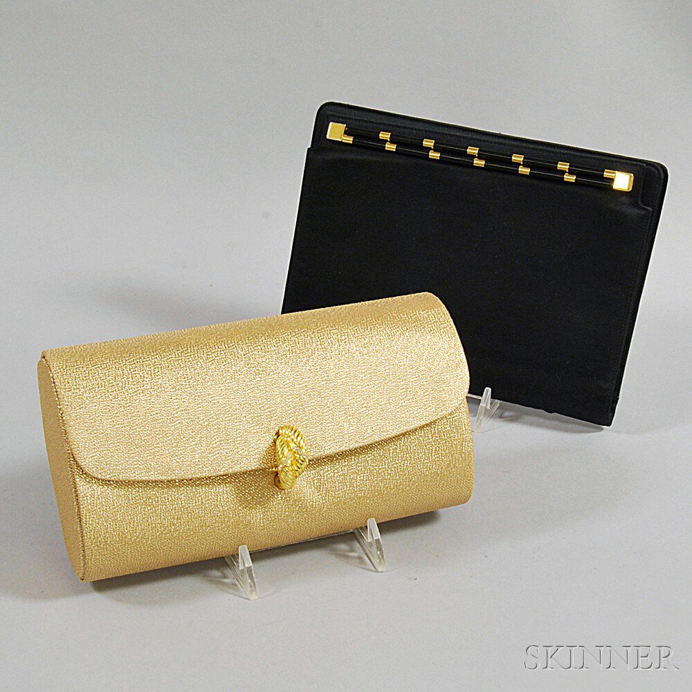 Appraisal: Two Martin Van Schaak Evening Clutches New York one black