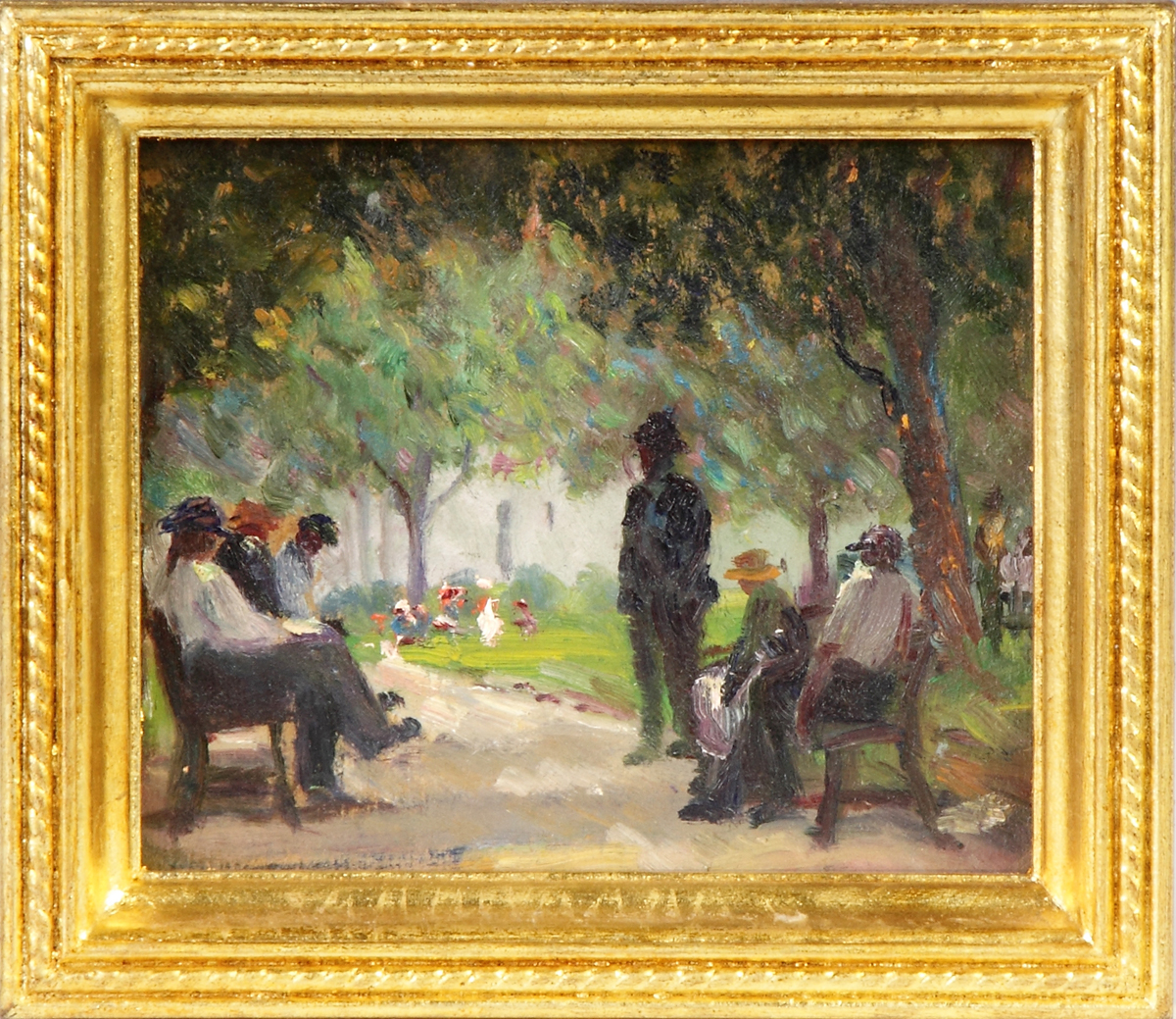 Appraisal: Attr To William J Glackens American - Park scene Unsigned