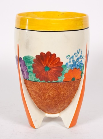 Appraisal: Clarice Cliff Bizarre Gau Day tulip vase circa Newport Pottery