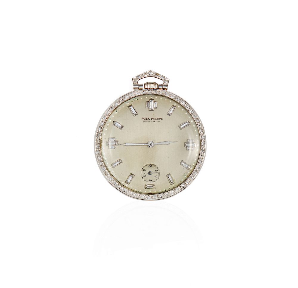 Appraisal: Patek Philippe Platinum Opera Pocket Watch Patek Philippe opera pocketwatch