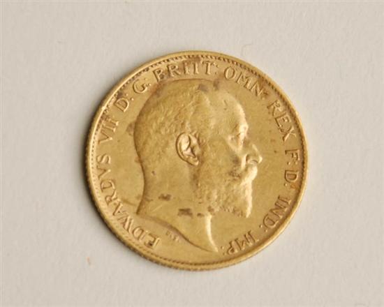 Appraisal: Edward the VII Half Sovereign