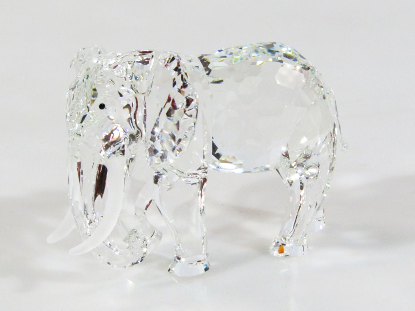 Appraisal: A Swarovski Crystal Inspiration Africa figure standing elephant cm high