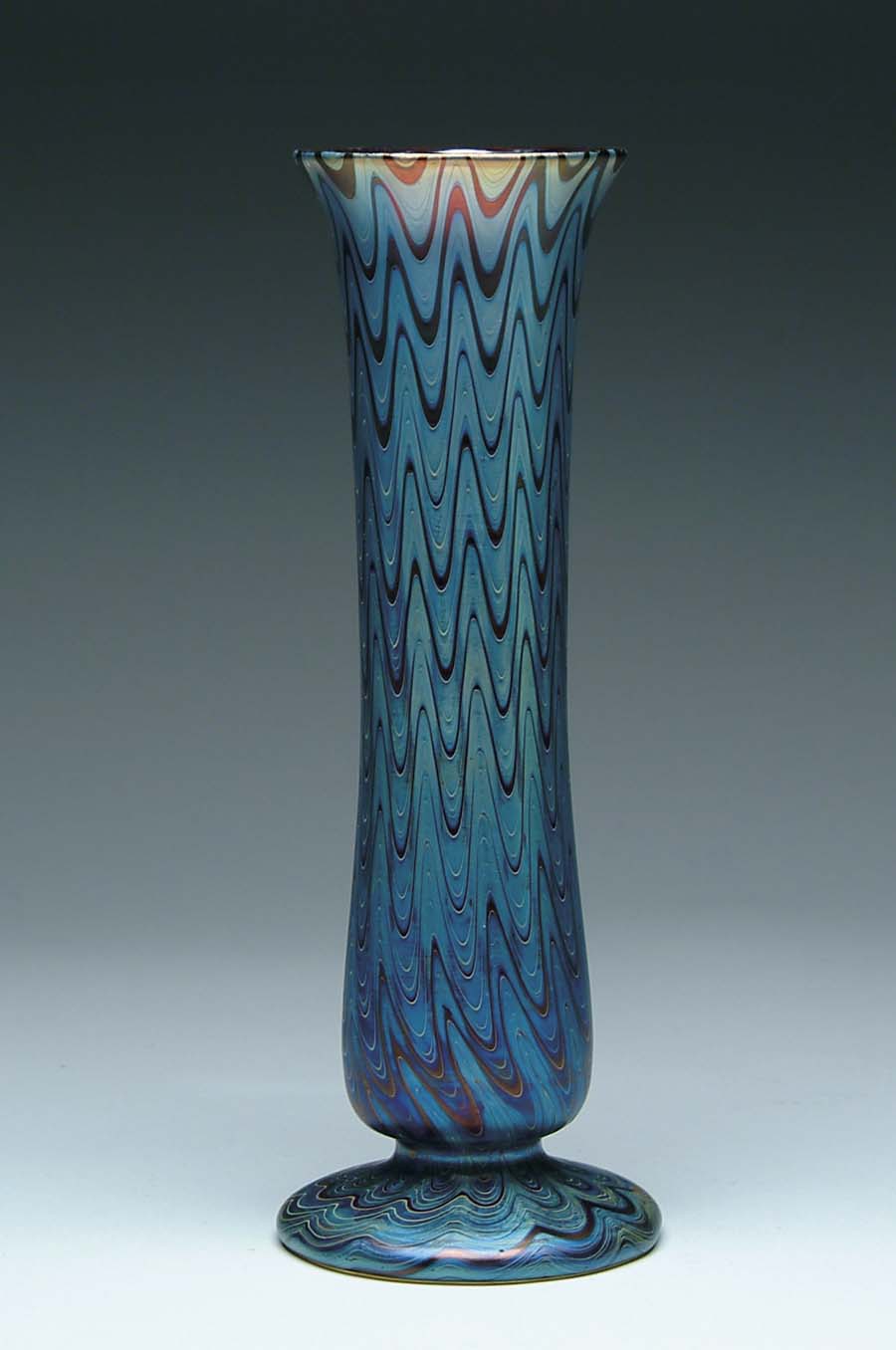 Appraisal: LOETZ DECORATED VASE Beautiful Loetz vase is decorated with waves