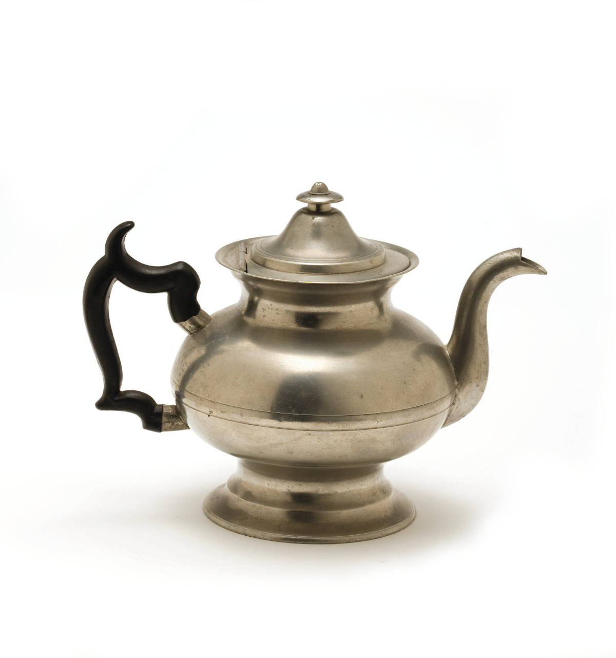 Appraisal: PEWTER TEAPOT GEORGE RICHARDSON CRANSTON AND PROVIDENCE RHODE ISLAND CIRCA