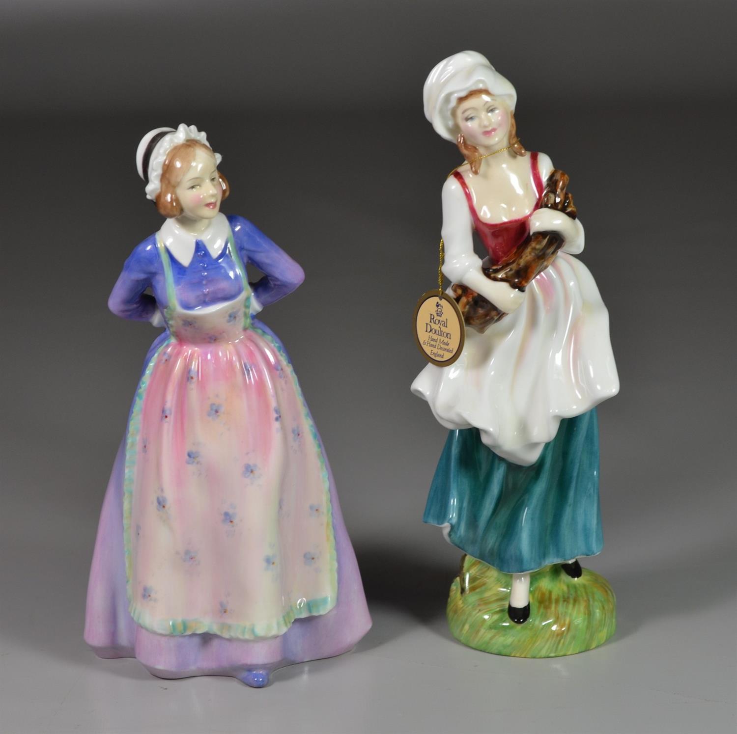 Appraisal: Royal Doulton bone china figurines Susan HN Lizzie HN with