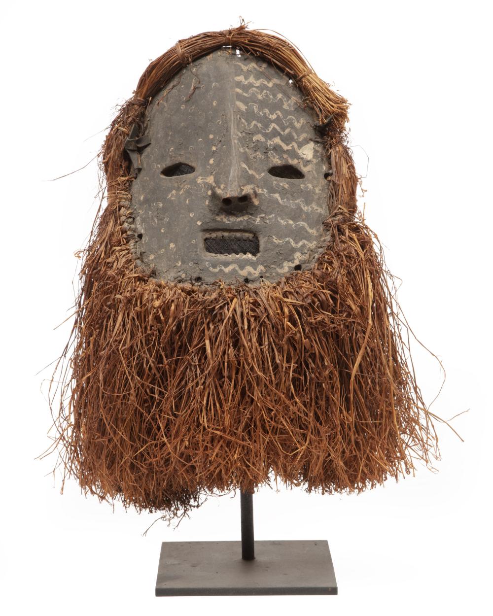 Appraisal: African Ndaaka Carved and Painted Wood Mask Democratic Republic of