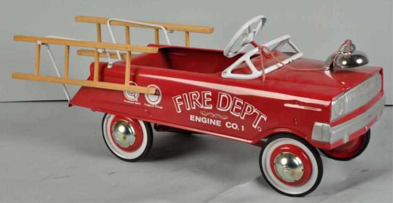 Appraisal: Pressed Steel Murray Flat-Face Fire Dept Car Description s Featuring