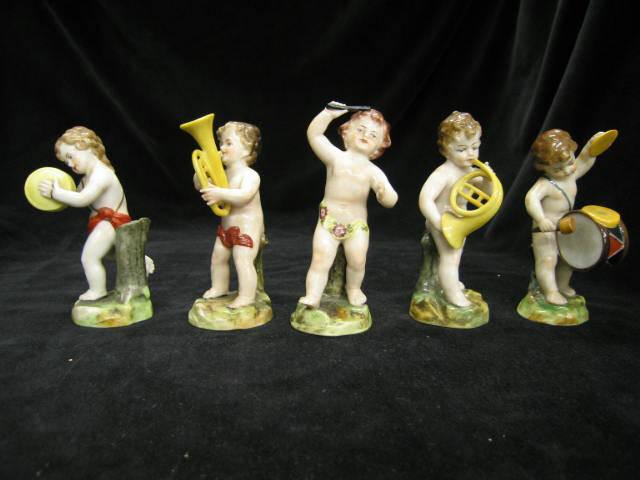 Appraisal: pc German Porcelain Putti Figural Band tall excellent