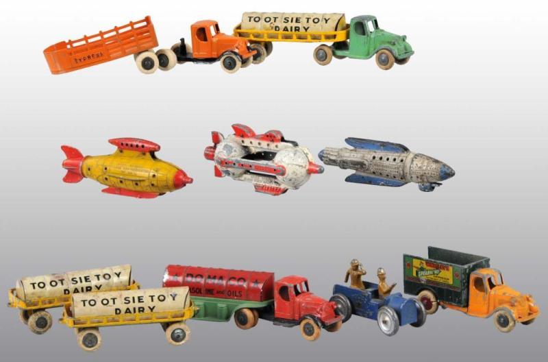 Appraisal: Lot of Die-Cast Vehicle Toys Description Pre-war Includes three Buck