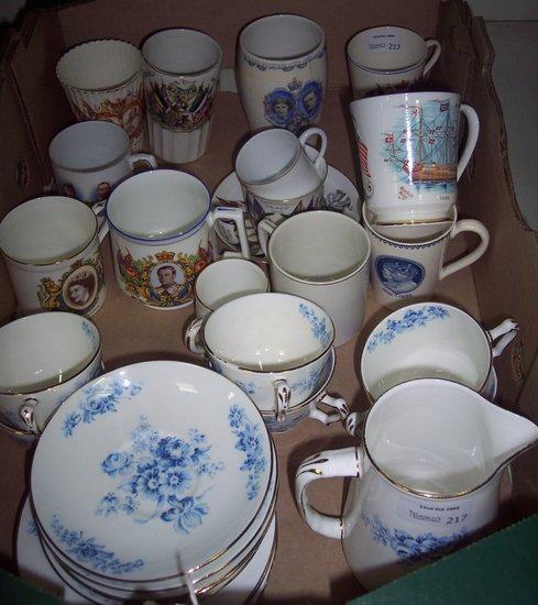 Appraisal: Sundry commemorative china and a Staffordshire tea service