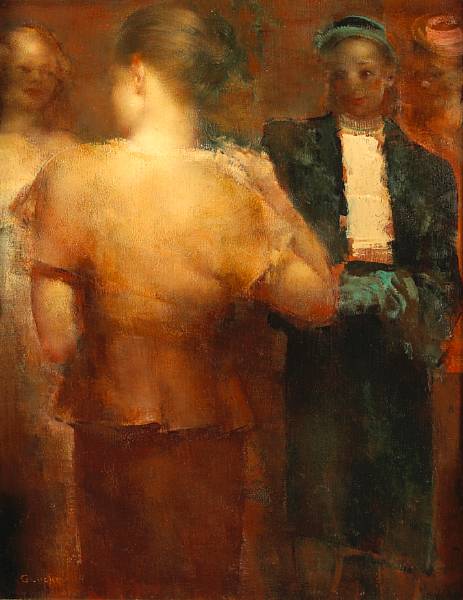 Appraisal: Grigory Gluckmann - At the Couturiere signed 'Gluckmann' lower left