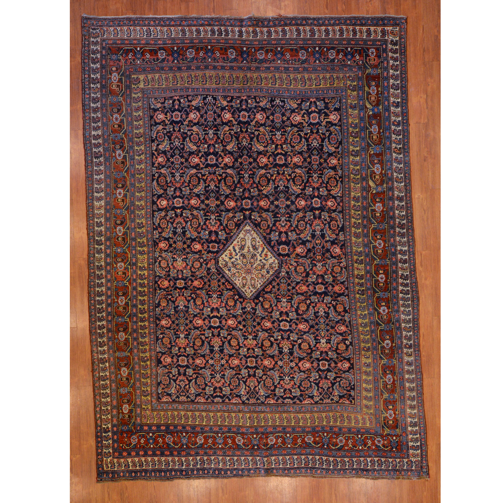 Appraisal: SEMI-ANTIQUE BIJAR RUG PERSIA X Second quarter- th century hand-knotted