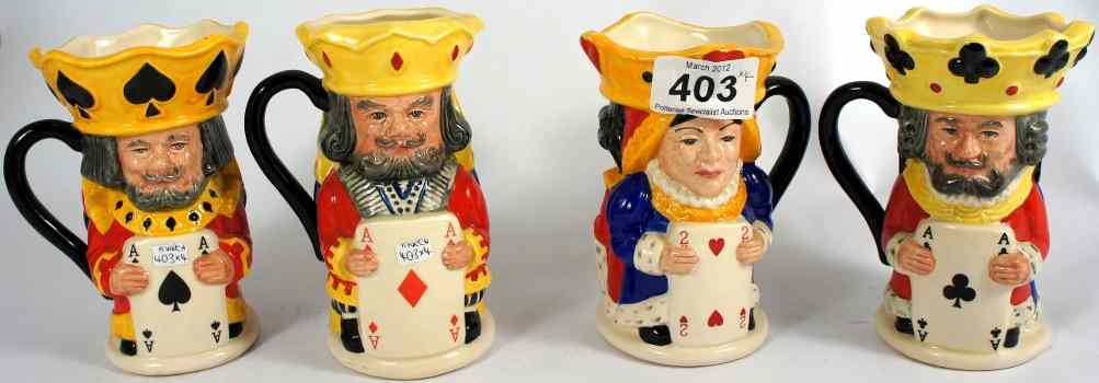 Appraisal: Royal Doulton set of Toby Jugs King and Queens of