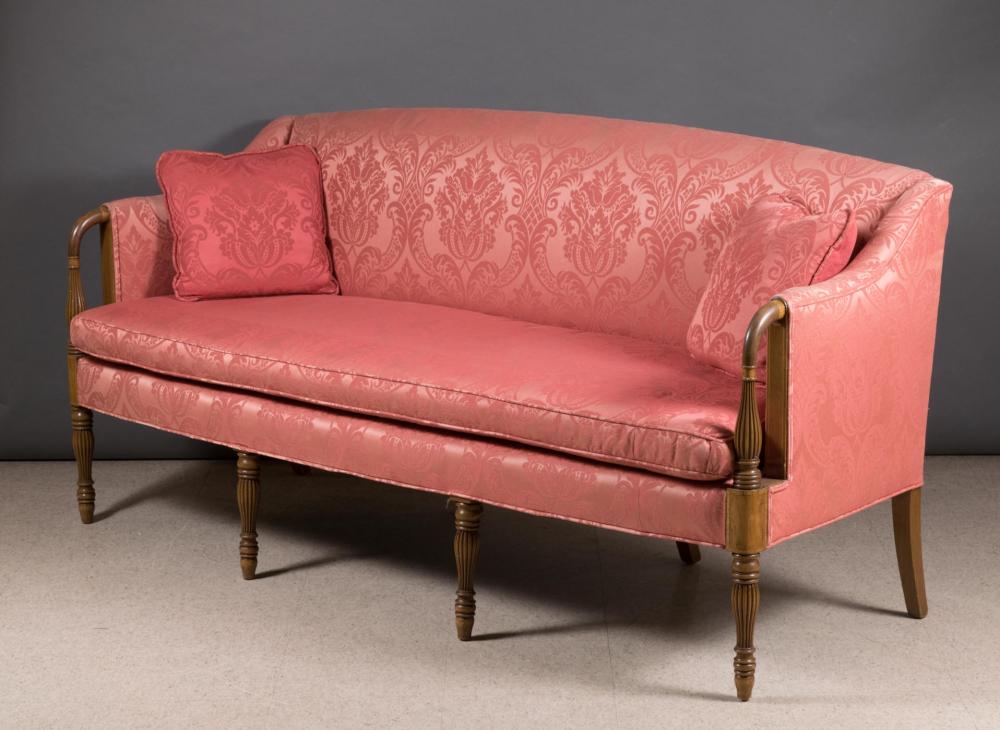 Appraisal: AMERICAN FEDERAL STYLE SOFA Sheraton Revival design th century L