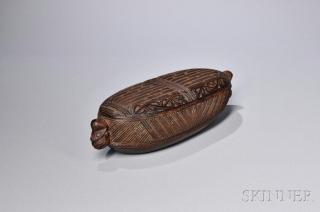 Appraisal: Maori Carved Wood Treasure Box c late th century with