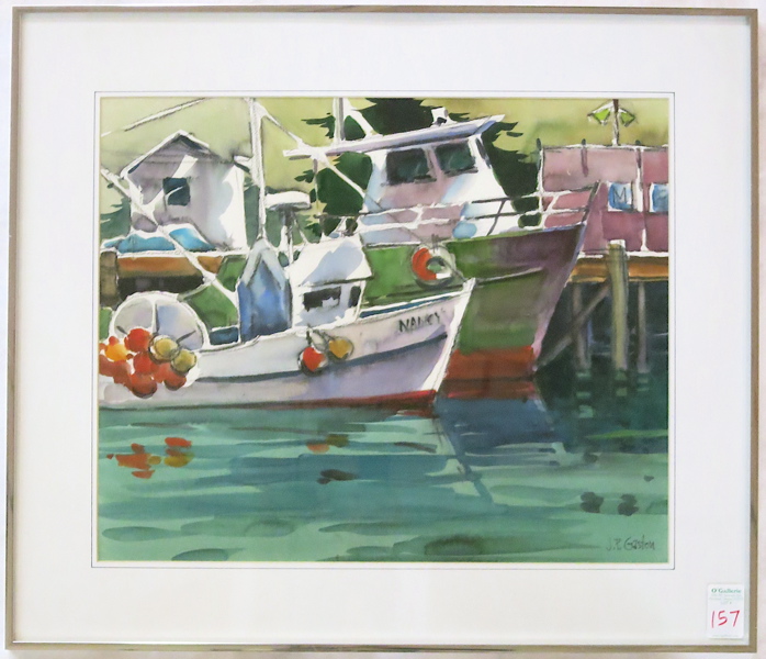 Appraisal: JEROME PRIEBE GASTON WATERCOLOR ON PAPER California - Nancy California