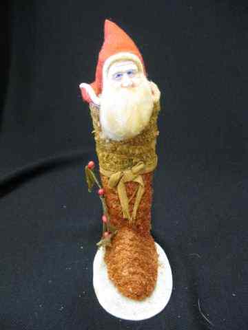 Appraisal: Antique Santa Candy Container St Nicholas emerging from a boot