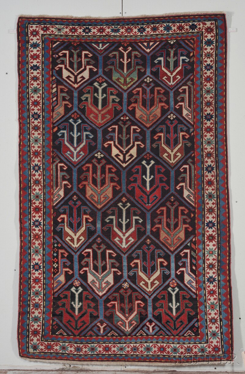 Appraisal: Karabagh Rug South Caucasus late th century oxidized dark brown