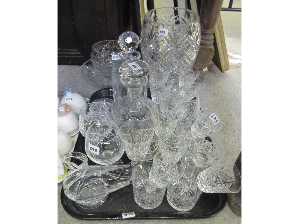 Appraisal: Quantity of crystal drinking glasses vases etc