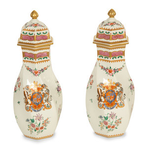 Appraisal: A Pair of Porcelaine de Paris Covered Vases th Century