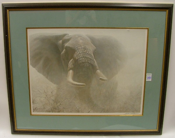 Appraisal: ROBERT BATEMAN OFF-SET COLOR LITHOGRAPH Canadian born titled Tembo a