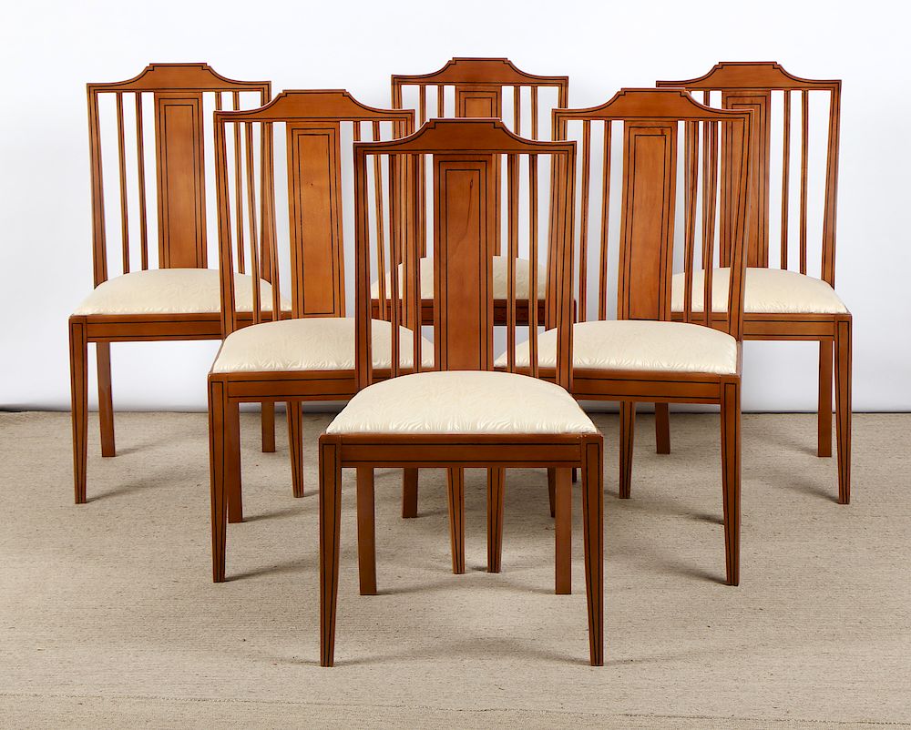 Appraisal: Set of Modern Sheraton Style Side Chairs Set of Modern