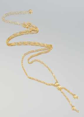 Appraisal: A Ladies' Delicate Design Gold Necklace k yellow gold twist