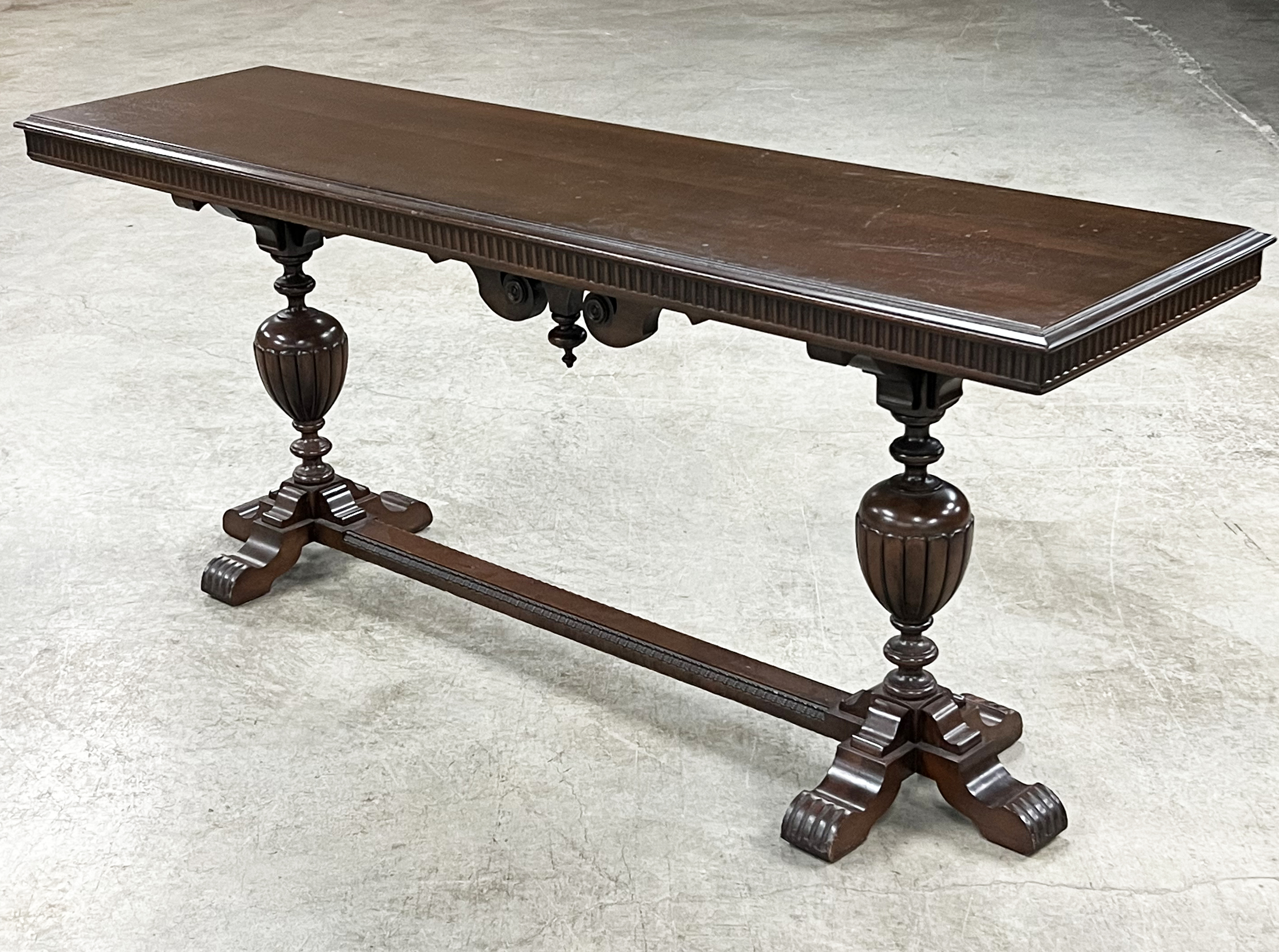 Appraisal: FRENCH LOUIS XVI STYLE HALL CONSOLE French Louis XVI style