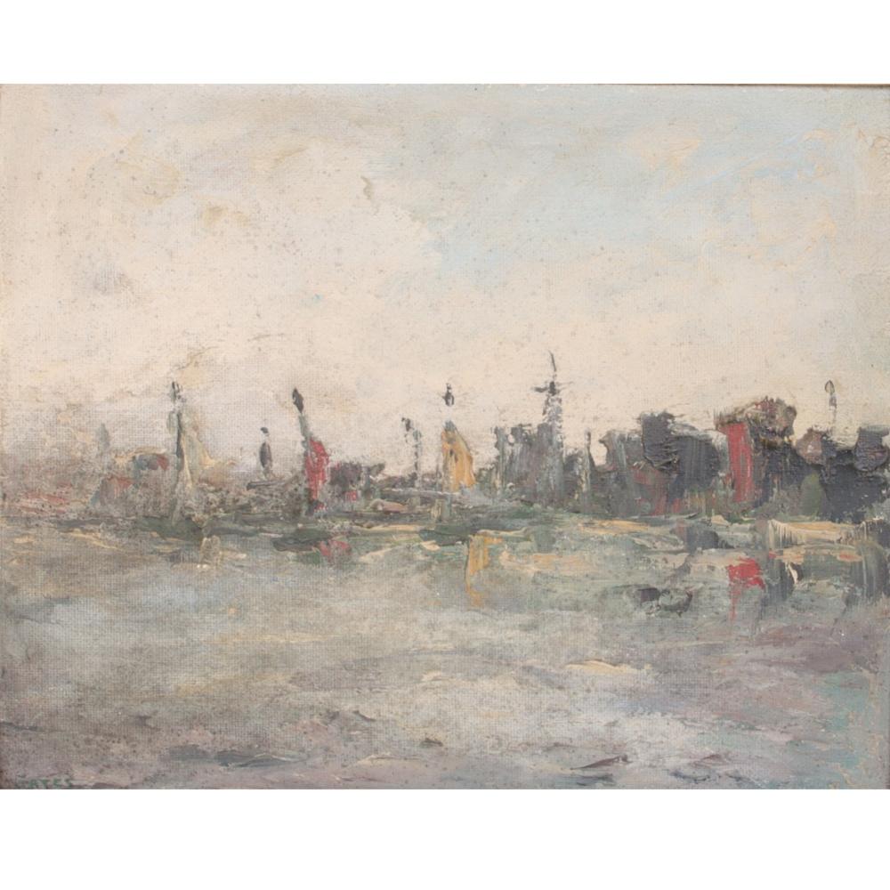 Appraisal: Jacob W Gates Ukraine New York - Boston Harbour oil