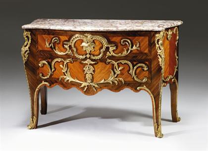 Appraisal: Louis XV style kingwood amaranth and gilt bronze mounted commode