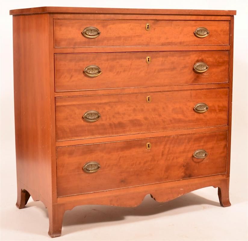 Appraisal: PA Hepplewhite Cherry Chest of Drawers Pennsylvania Hepplewhite Cherry Chest