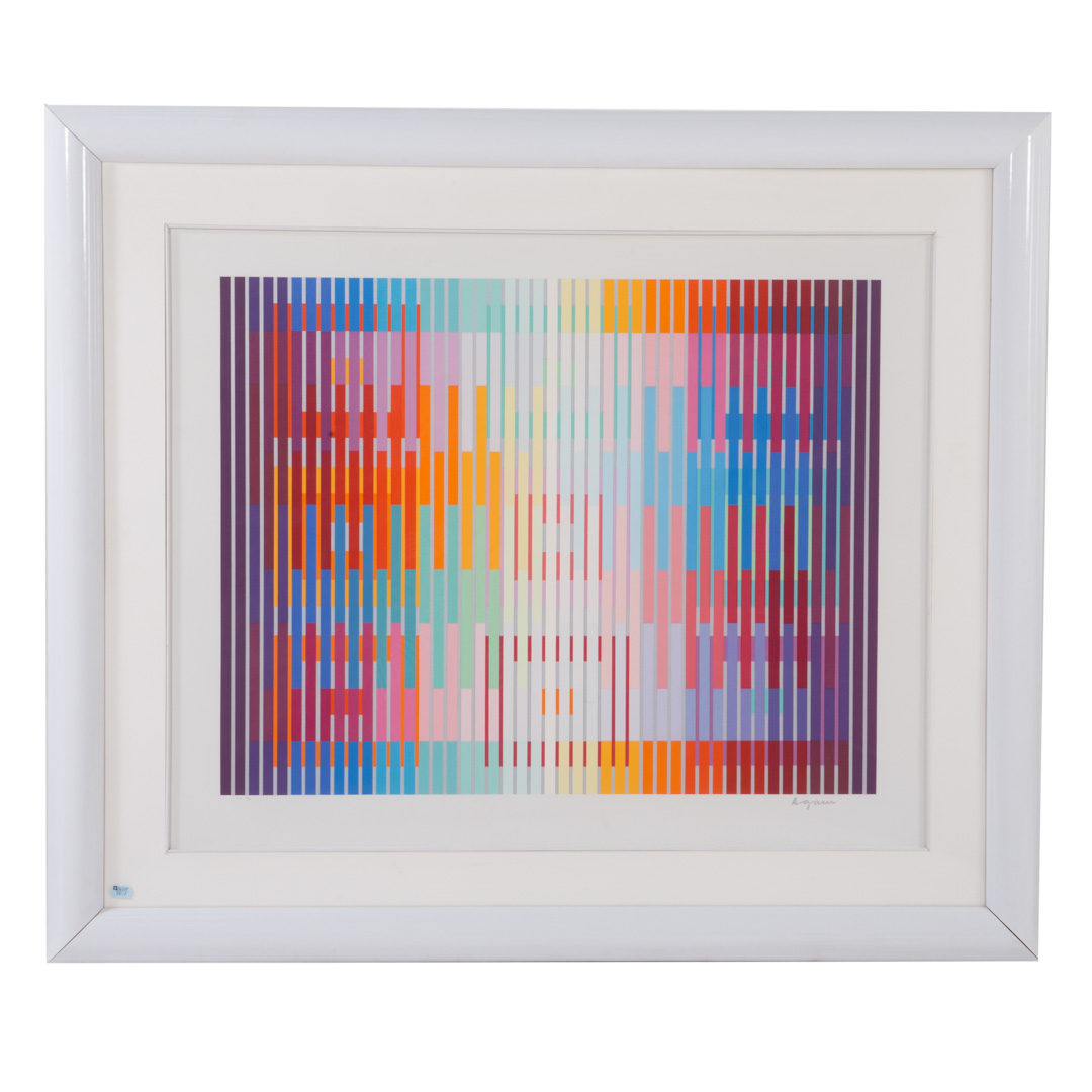 Appraisal: Yaacov Agam Untitled serigraph Israeli b Hors commerce ed pen