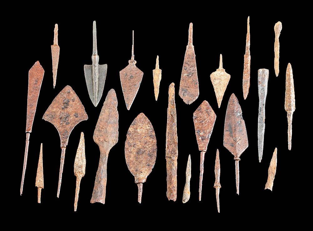 Appraisal: Roman and Near Eastern Iron Bronze Arrow Tips Rome and