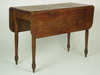 Appraisal: DINING TABLE - Country Sheraton drop leaf dining table with