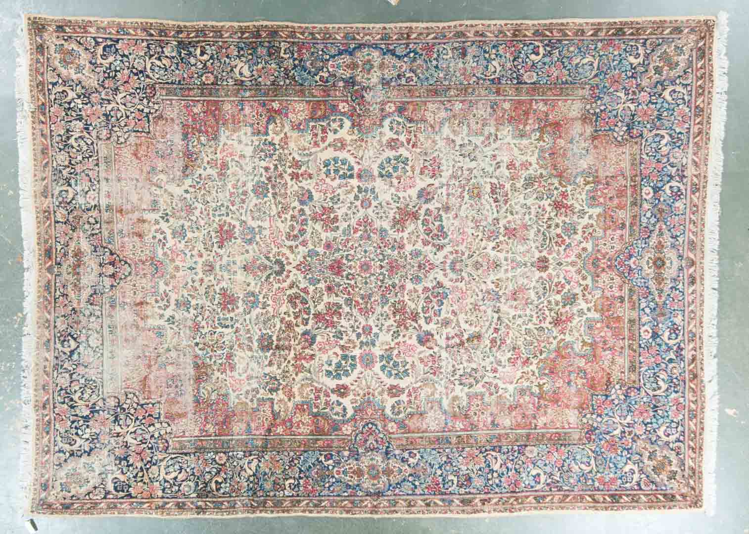 Appraisal: Antique Kerman carpet x Persia circa