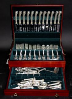 Appraisal: Piece Tuttle Silversmiths Onslow Flatware Piece Tuttle Silversmiths Onslow Flatware