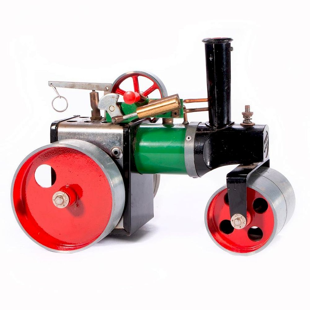 Appraisal: A model steam roller A vintage British Mamod model stream