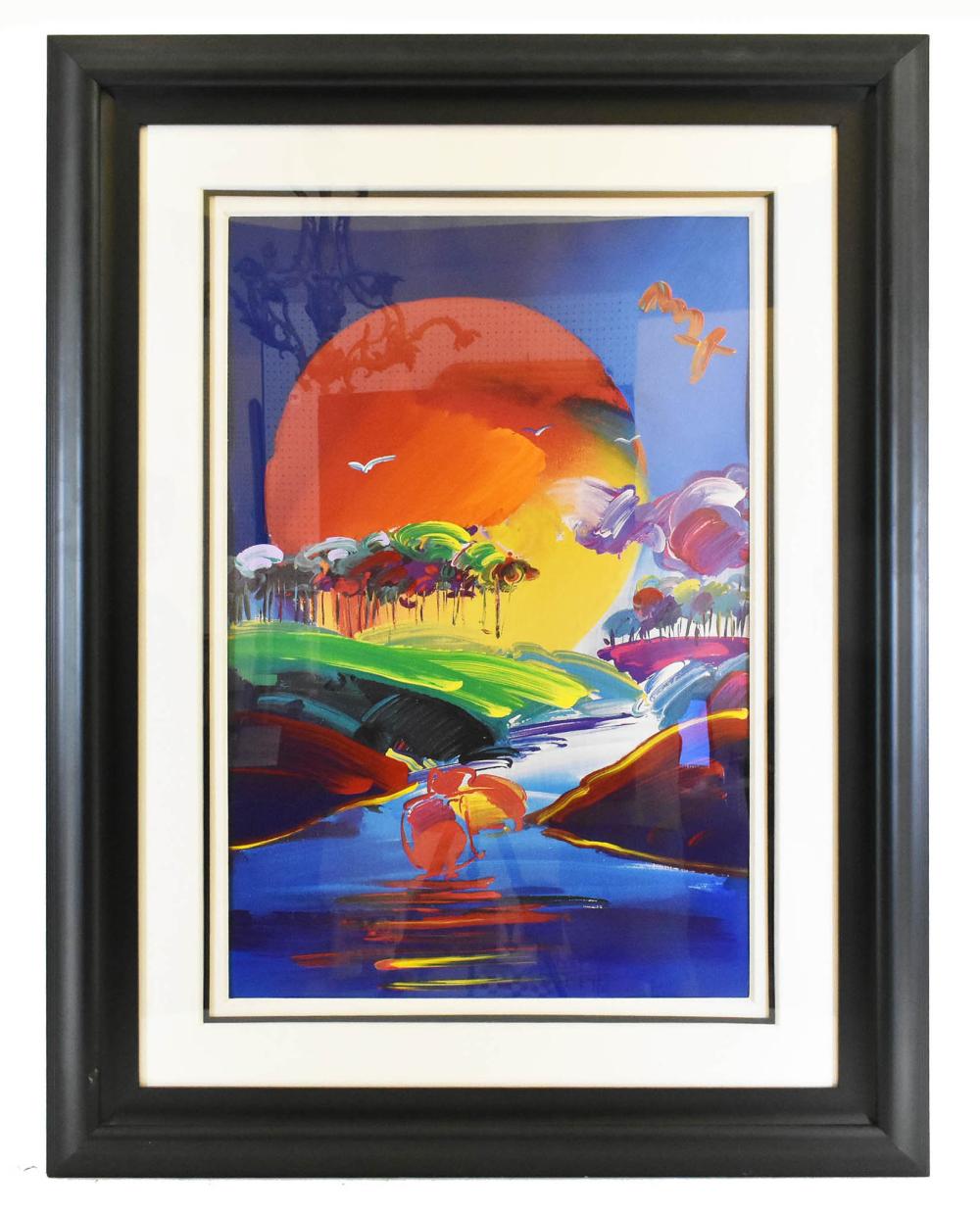 Appraisal: PETER MAX GERMAN AMERICAN B Without Borders II Signed u