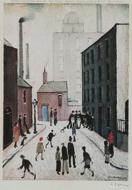 Appraisal: Laurence S Lowry British - Industrial Scenesigned in pencil lower