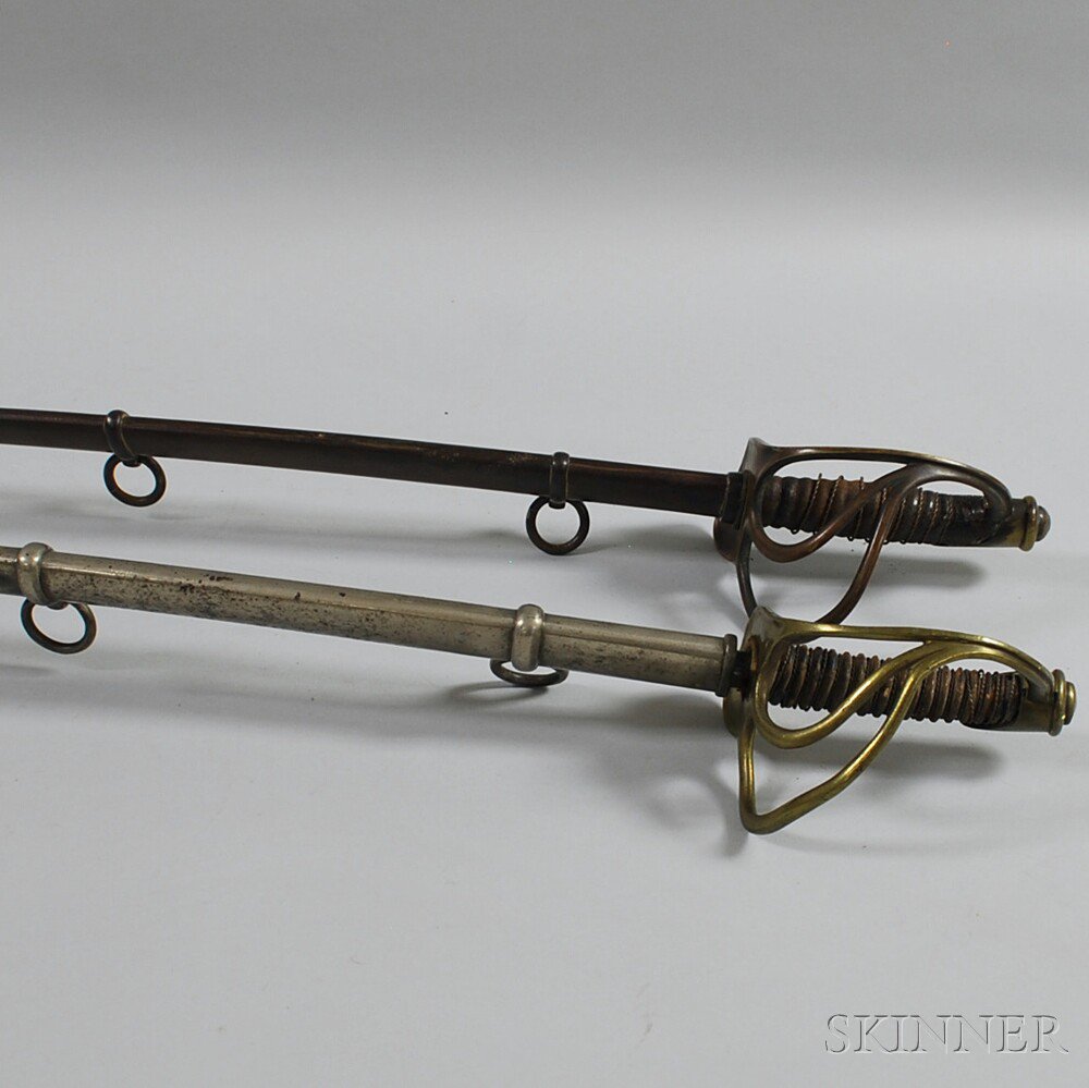 Appraisal: Two Cavalry Sabers a model Sheble Fisher saber Philadelphia stamped