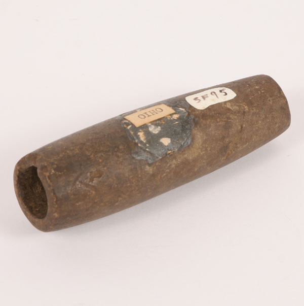 Appraisal: Adena block and tube pipe from OH long Approx one