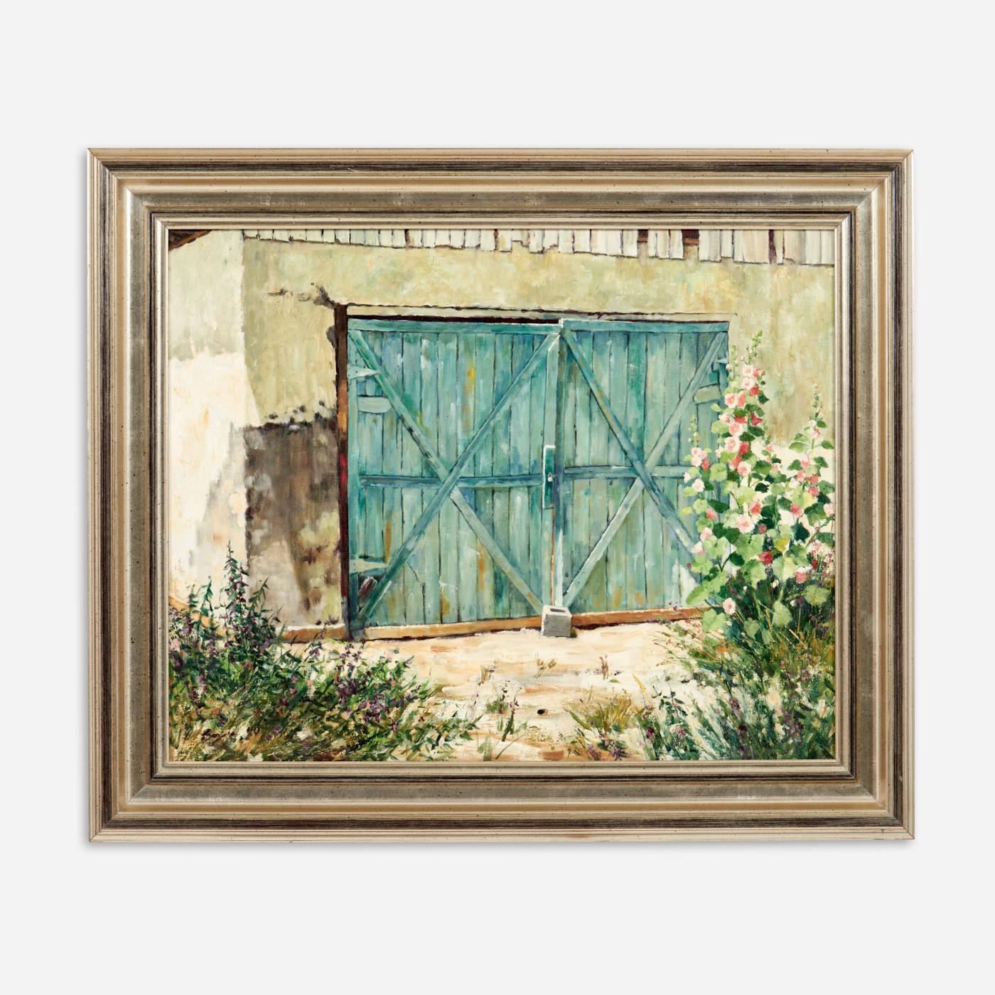 Appraisal: RICHARD BOYER TURQUOISE GARAGE OIL Richard Boyer Utah b Turquoise